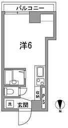 メゾン太陽 ワンルームの間取図画像