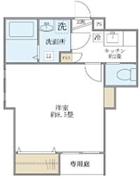 セレ渋谷本町 1階1Kの間取り