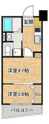 グランフォーレ地行 2Kの間取図画像