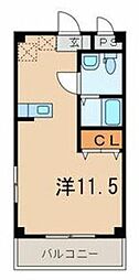メゾンドサンティエ ワンルームの間取図画像