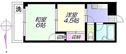クレールマンションノグチ 2Kの間取図画像