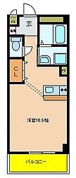 マンション美侑 ワンルームの間取図画像
