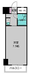 ライオンズマンション御徒町第2サトービル ワンルームの間取図画像