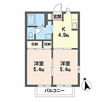 アミ加賀野 201 ｜ 岩手県盛岡市加賀野４丁目16-33（賃貸アパート2K・2階・35.00㎡） その2