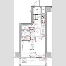 CREVISTA三ノ輪 1Kの間取図画像