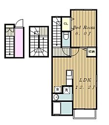 間取図画像 1LDK
