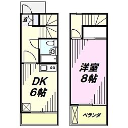 サンハイム 1DKの間取図画像