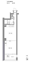 ラグゼナ東高円寺 1LDKの間取図画像