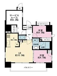 アークプラザ西日暮里 5階2SLDKの間取り