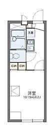レオパレス西船ガーデンコート 1Kの間取図画像