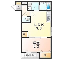 間取図画像 1LDK