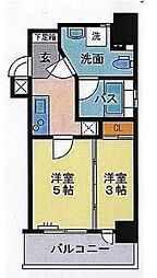 ルネッサンス21天神サウス 2Kの間取図画像