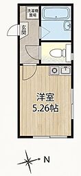 リッシェル青砥 ワンルームの間取図画像