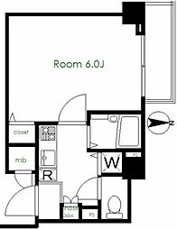 フェニックス馬込 1Kの間取図画像