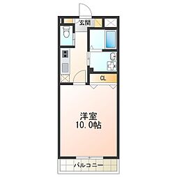 ルフランソレイユ 1Kの間取図画像