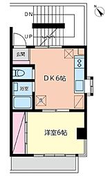 プリムタザワ 1DKの間取図画像