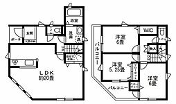 足立区六木1丁目戸建 3LDKの間取り