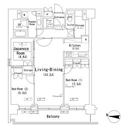 ParkAxis辰巳STAGE 3LDKの間取図画像