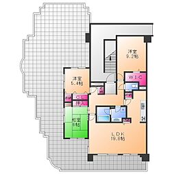 イトーピア泉北深井 3LDKの間取図画像