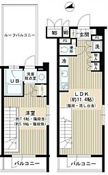 アルビレオ 4階1LDKの間取り