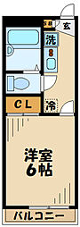 レオパレスクリナーレみなみ野(30962) 3階1Kの間取り