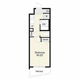 CYNTHIA三軒茶屋太子堂 1Kの間取図画像