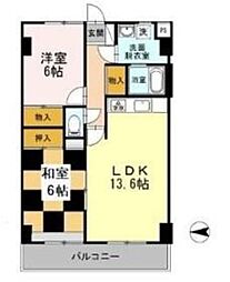 フリーダム光が丘2 2LDKの間取図画像