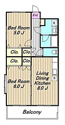 レーヴサンティール 2階