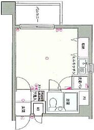 OLIO奥沢 ワンルームの間取図画像