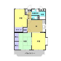 ユーミーいちまるＩ 3階3DKの間取り