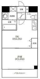 ProvenceHills新宿 1階1DKの間取り