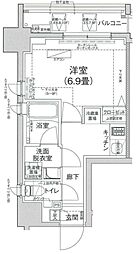 アイル プレミアム駒込 8階1Kの間取り