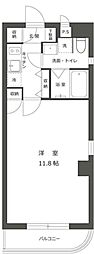 ピアリッジ恵比寿 ワンルームの間取図画像