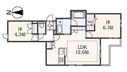 (仮称)高井戸西2丁目メゾン 2LDKの間取図画像