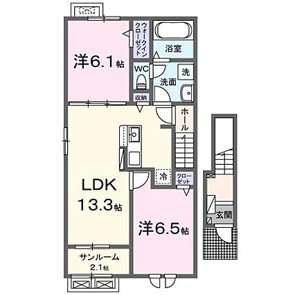 ヴィラシャングリラ高田B_間取り_0
