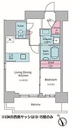 江東区永代1丁目マンション 1LDKの間取図画像