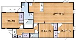 凛樹 3LDKの間取図画像