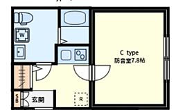 ラシクラス氷川台 1Kの間取図画像