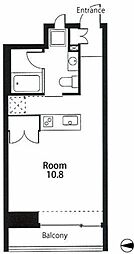 エッセ 5階ワンルームの間取り