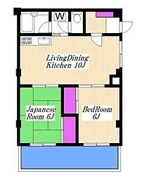 ラテール新百合ヶ丘 2SDKの間取図画像