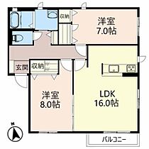 シャーメゾン築地Ｅ棟 0202 ｜ 兵庫県尼崎市築地４丁目4-7（賃貸アパート2LDK・2階・70.50㎡） その2