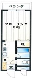 ヴィレッジ,小金井 ワンルームの間取図画像