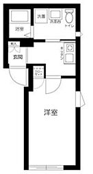 ＧＬＩＣＩＯＮ竹ノ塚 2階1Kの間取り