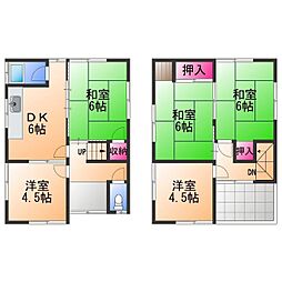 草部貸家 5DKの間取り