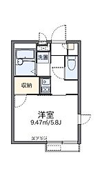 レオパレスヴィラゼルコバ 1Kの間取図画像