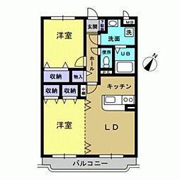 Y&Mイマージュ 2LDKの間取図画像
