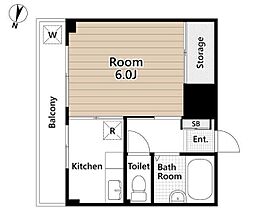 ダン・ラヴニール梶ヶ谷 1階1Kの間取り