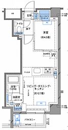 ラティエラ横濱大通り公園 1LDKの間取図画像