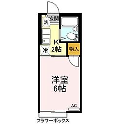 どみいるみずの 1Kの間取図画像