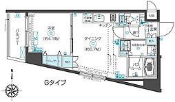 フェニックス永福町弐番館 4階1DKの間取り